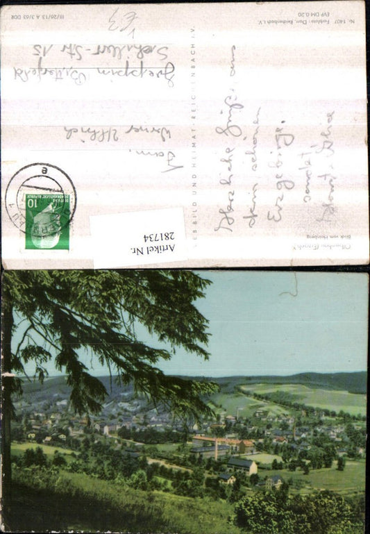 281734,Olbernhau im Erzgebirge Totale Blick vom Hainberg pub VEB