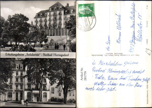 281779,Bad Heringsdorf Erholungsheim Solidarität Mehrbildkarte