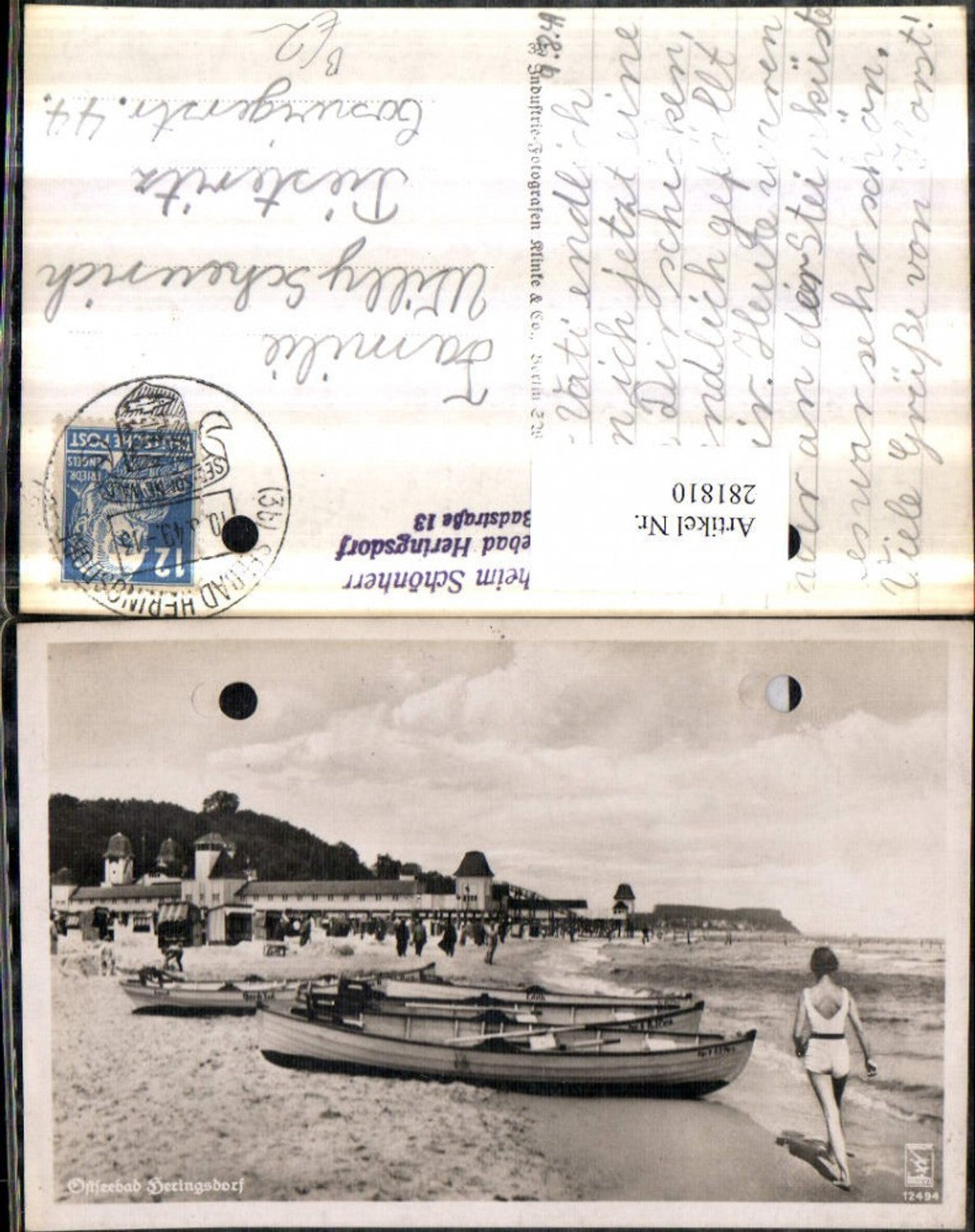 281810,Ostseebad Heringsdorf Strand Boote Ruderboote