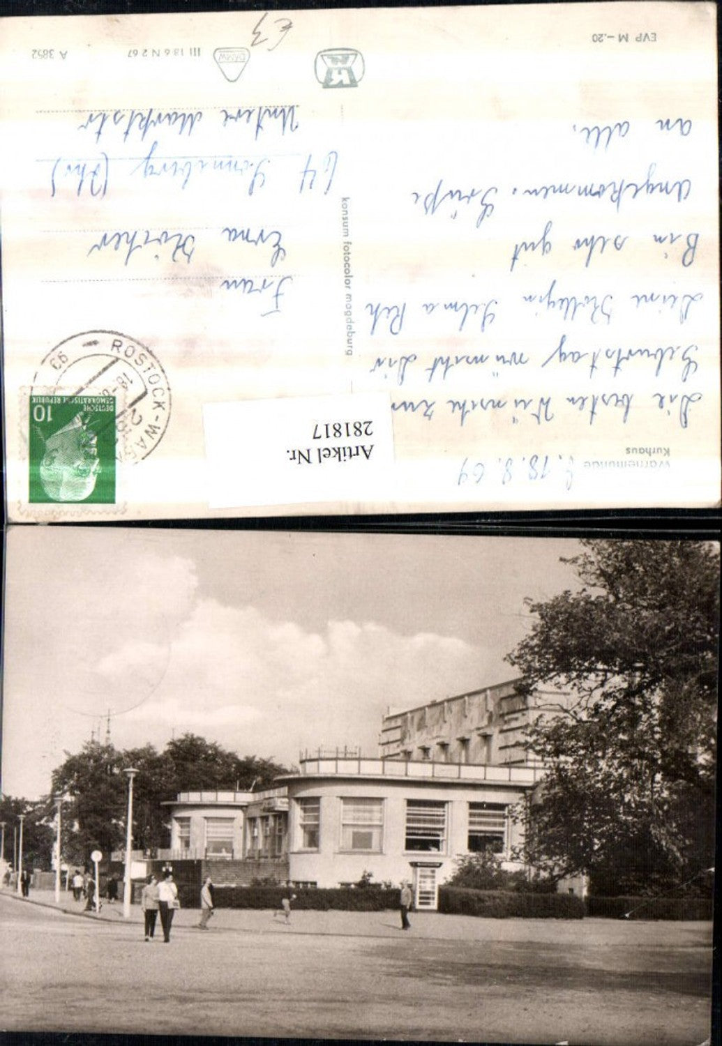 281817,Rostock Warnemünde Kurhaus Gebäude