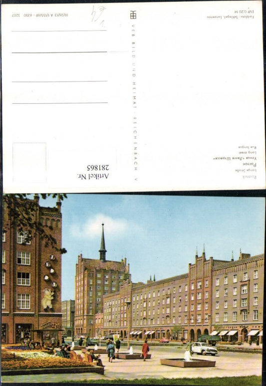 281865,Rostock Lange Straße Straßenansicht Geschäfte pub VEB