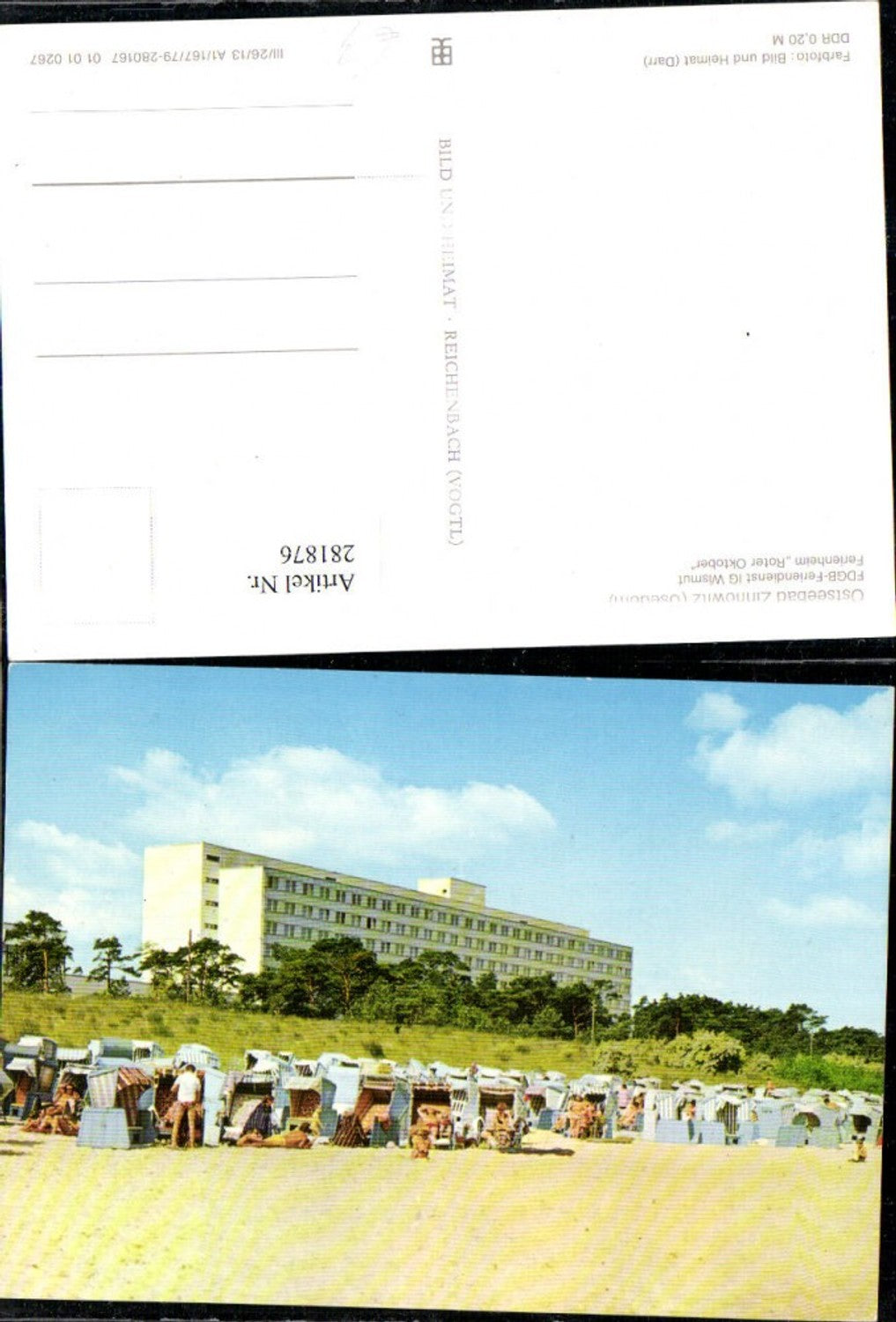 281876,Ostseebad Zinnowitz auf Usedom Ferienheim Roter Oktober Strand Strandleben