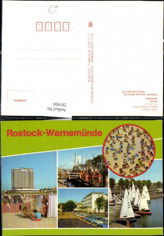 281908,Rostock Warnemünde Hotel Neptun Hafen Strandhotel Yachthafen Strand Mehrbildkarte