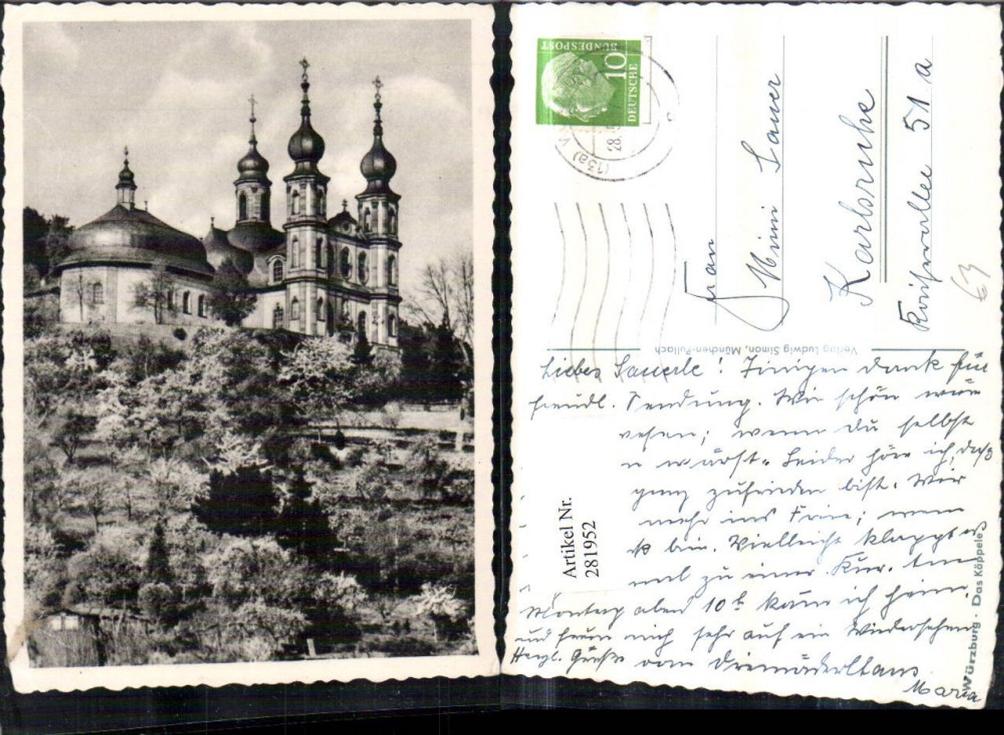 281952, Würzburg The Käppele pilgrimage church