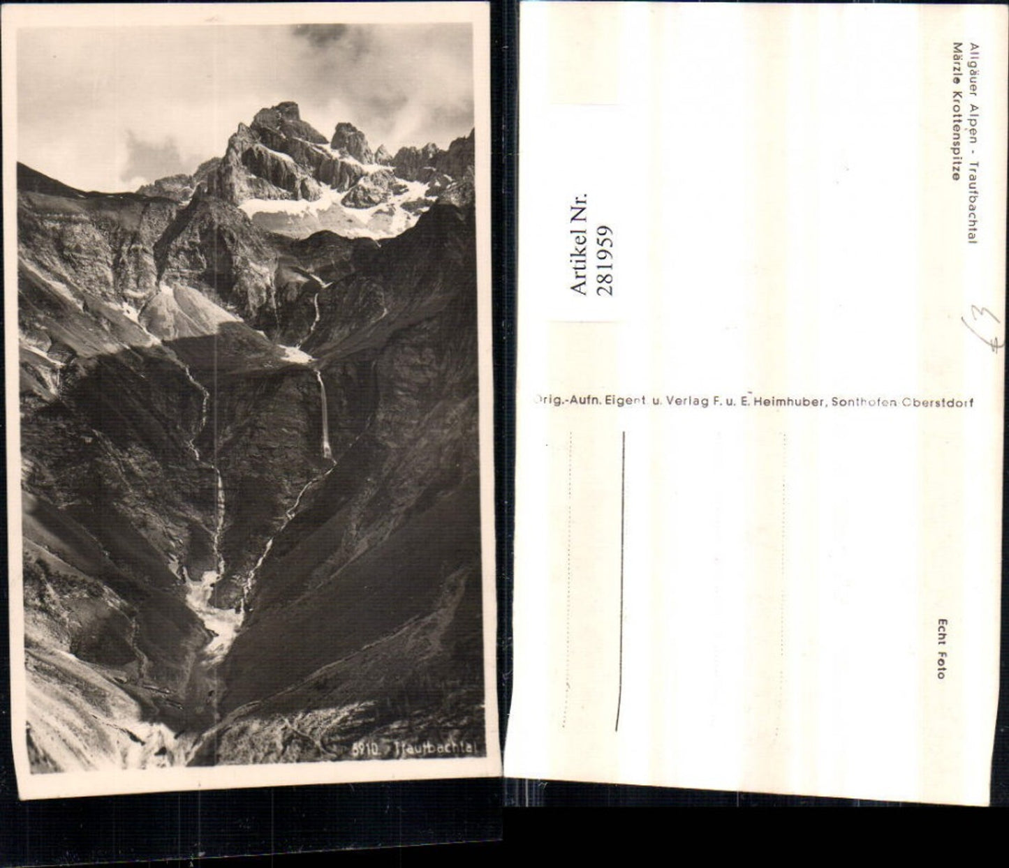 281959,Allgäuer Alpen Traufbachtal Märzle Krottenspitze Bergkulisse