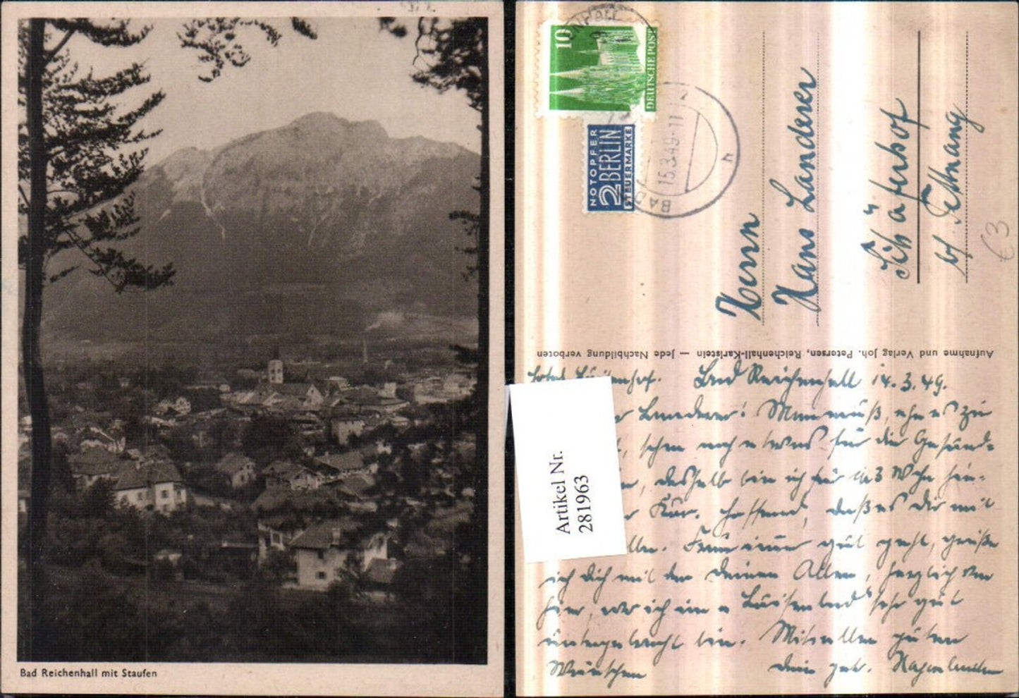 281963,Bad Reichenhall Totale m. Staufen Bergkulisse
