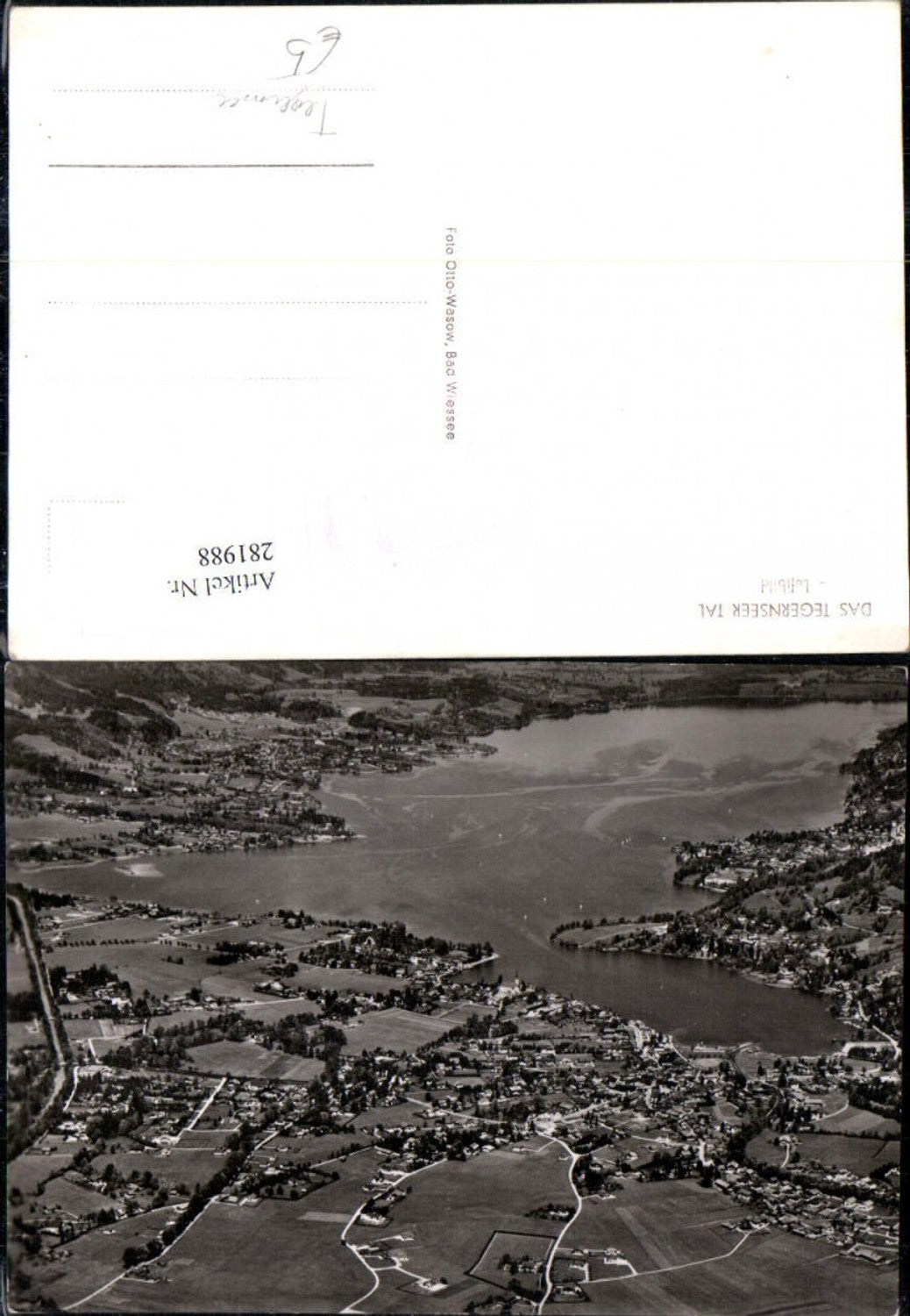 281988,Tegernsee Totale Fliegeraufnahme