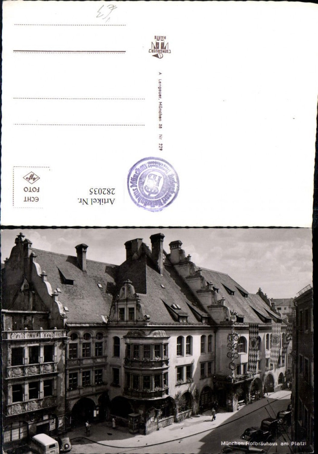 282035,München Hofbräuhaus Hofbrauhaus am Platzl pub A. Lengauer 229
