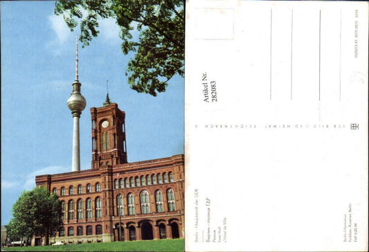 282083,Berlin Rathaus m. Fernsehturm pub VEB
