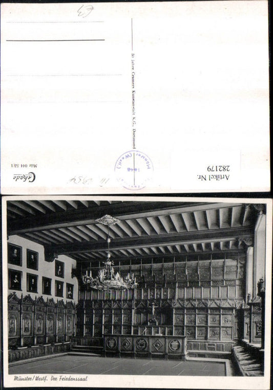 282179,Münster in Westfalen Der Friedenssaal Innenansicht