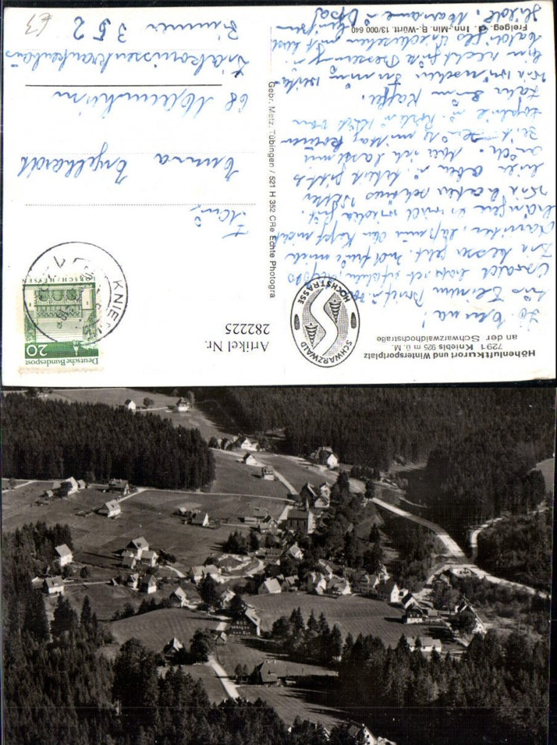 282225,Kniebis an d. Schwarzwaldhochstraße Totale
