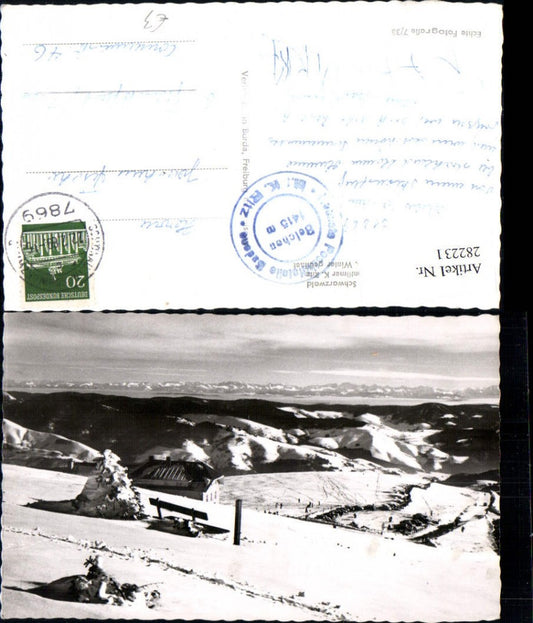 282231, Belchen in the Black Forest, Hotel Belchenhaus, mountain scenery, winter scene