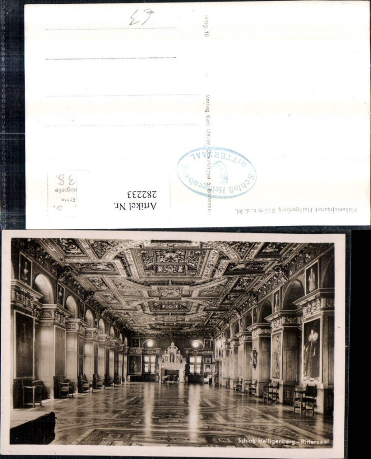 282233,Schloss Heiligenberg Rittersaal Innenansicht