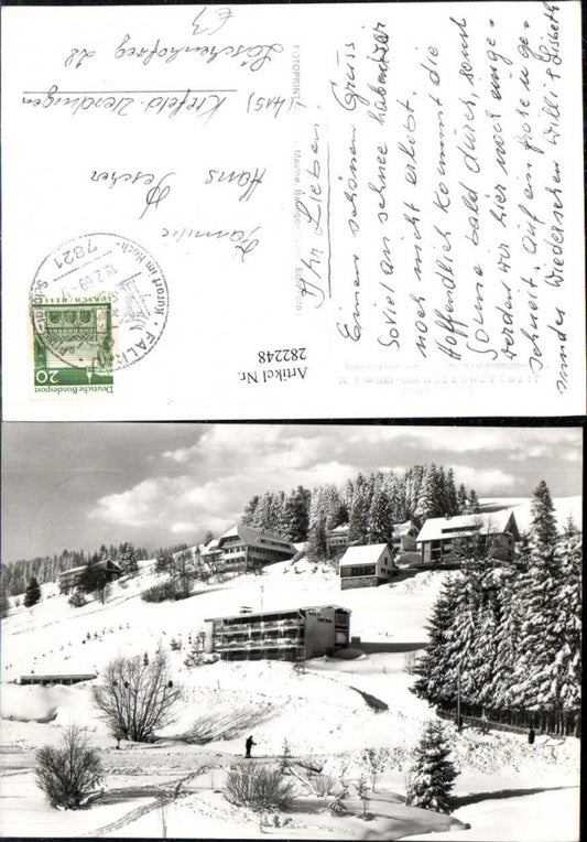282248,Altglashütten im Schwarzwald am Sommerberg Winterbild
