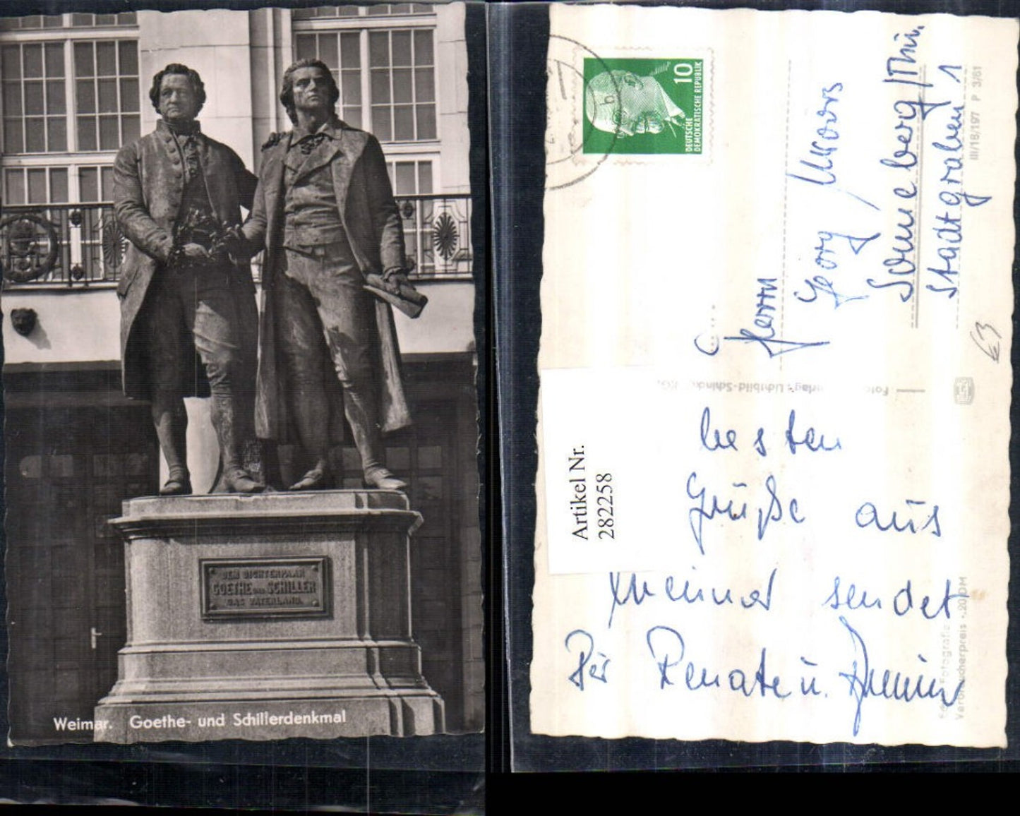 282258,Weimar Goethe- und Schillerdenkmal