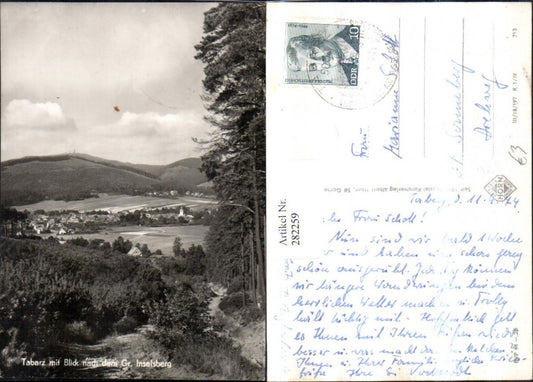 282259,Tabarz Totale m. Blick nach dem Großen Inselsberg