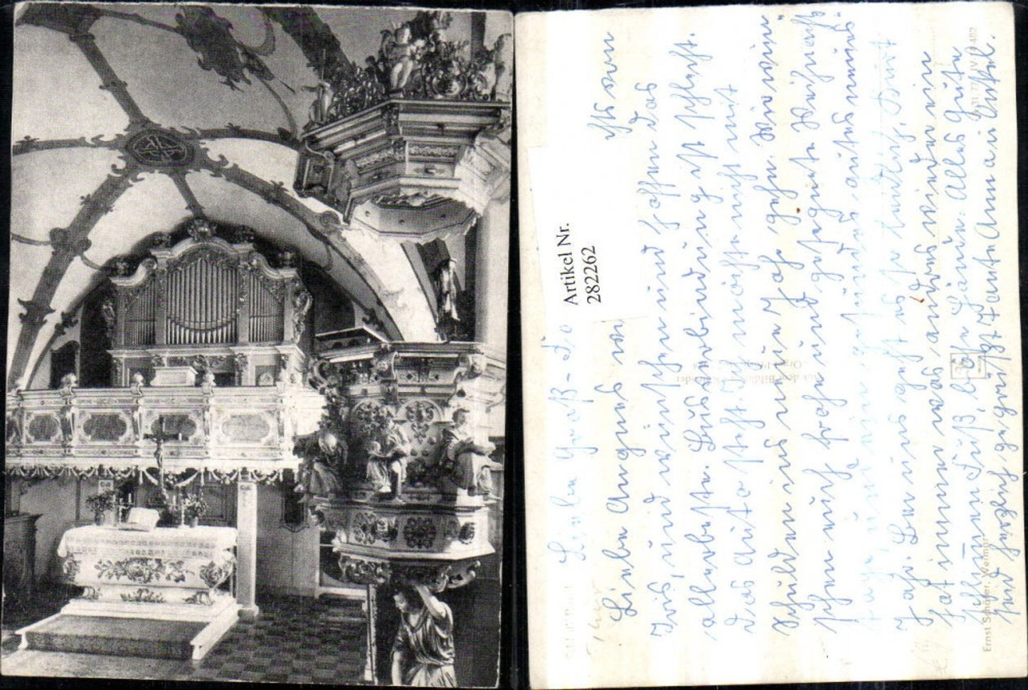 282262,Schoss Burgk b. Remptendorf Kanzel Orgel Altar
