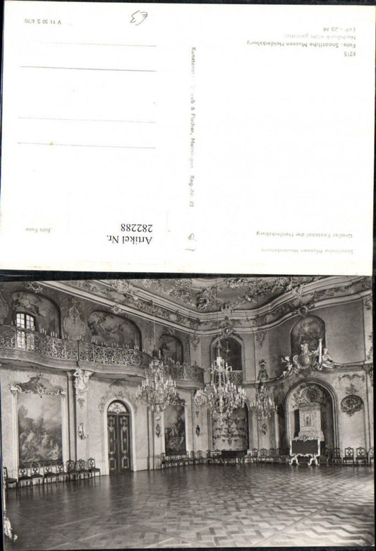 282288,Rudolstadt Großer Festsaal der Heidecksburg Innenansicht