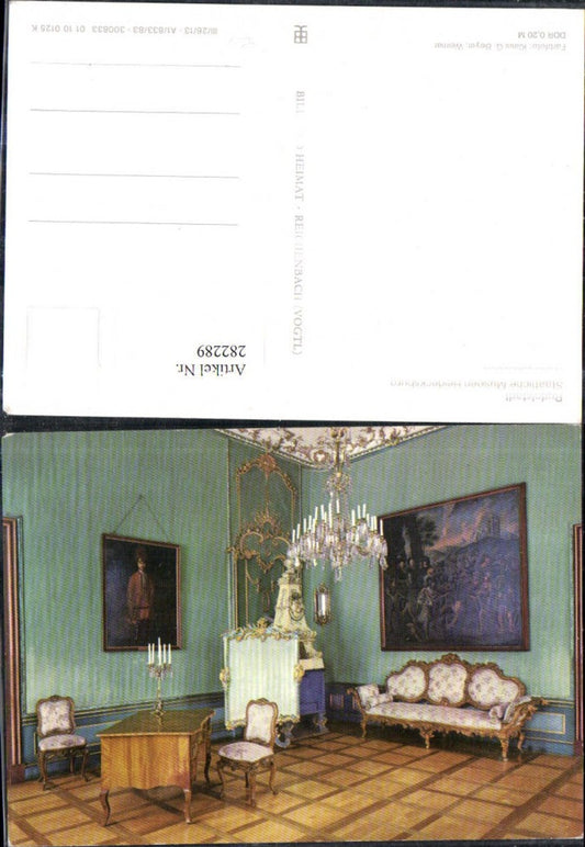 282289,Rudolstadt Heidecksburg Grünes Eckkabinett Innenansicht