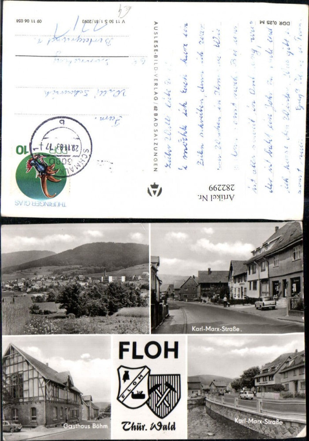 282299,Floh Totale Karl-Marx-Straße Gasthaus Böhm Mehrbildkarte