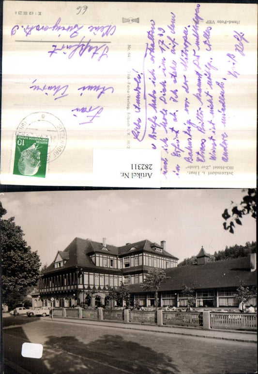 282311,Sitzendorf im Schwarzatal HO-Hotel zur Linde