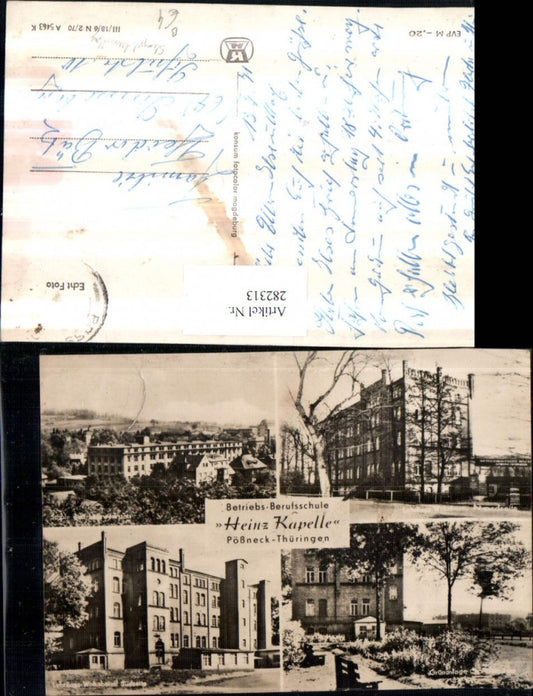 282313,Pößneck Betriebs-Berufsschule Heinz Kapelle Mehrbildkarte