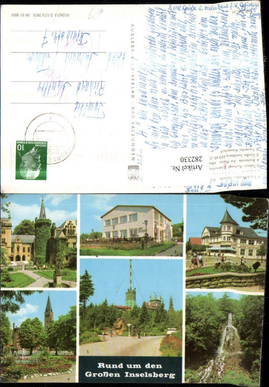 282330, Friedrichroda Fischbach Castle FDGB Home Tabarz Brotterode Spa Hotel Großer Inselsberg Waterfall Multi-view map