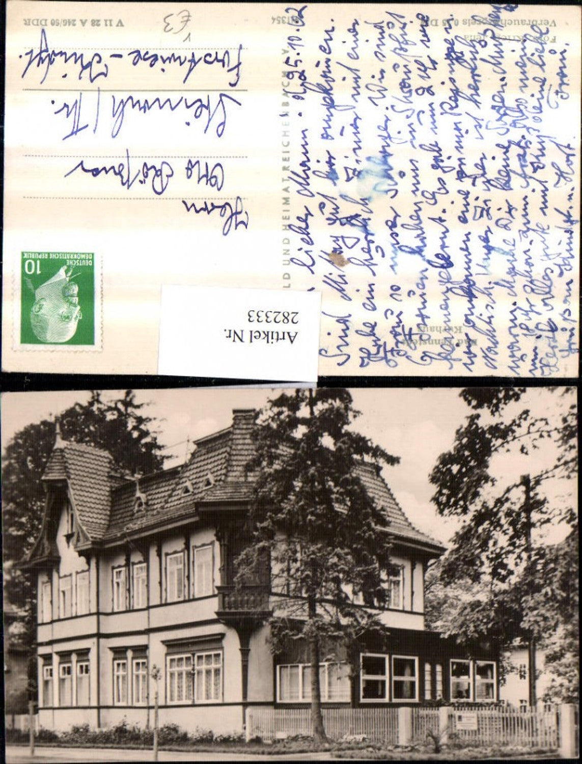 282333,Bad Tennstedt Kurhaus pub VEB 9/1354