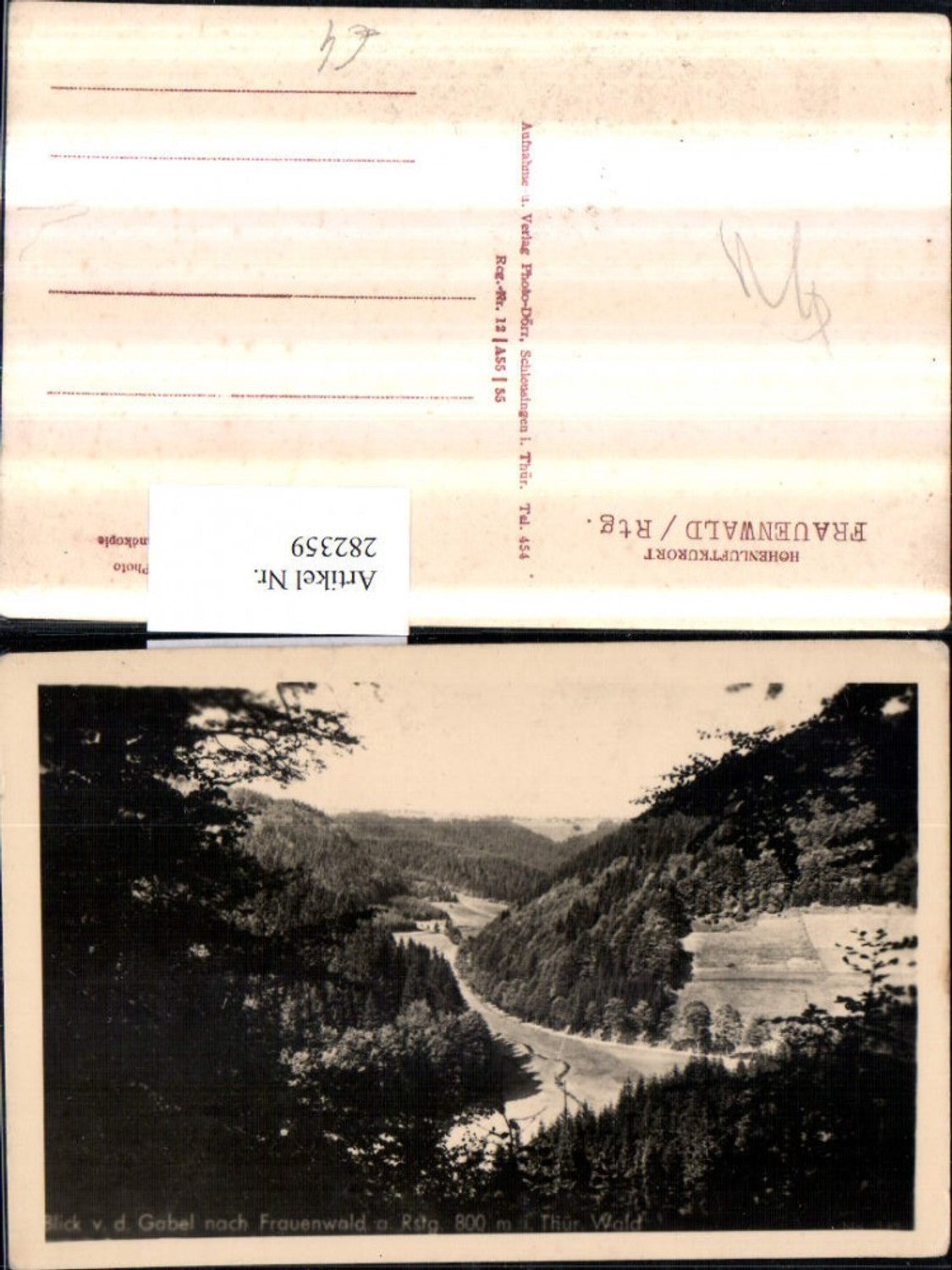 282359,Frauenwald am Rennsteig Blick von d. Gabel