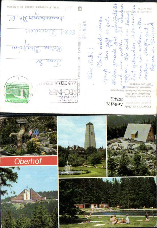 282462,Oberhof Botanischer Garten Interhotel Panorama Waldbad Erholungsheime Mehrbildkarte