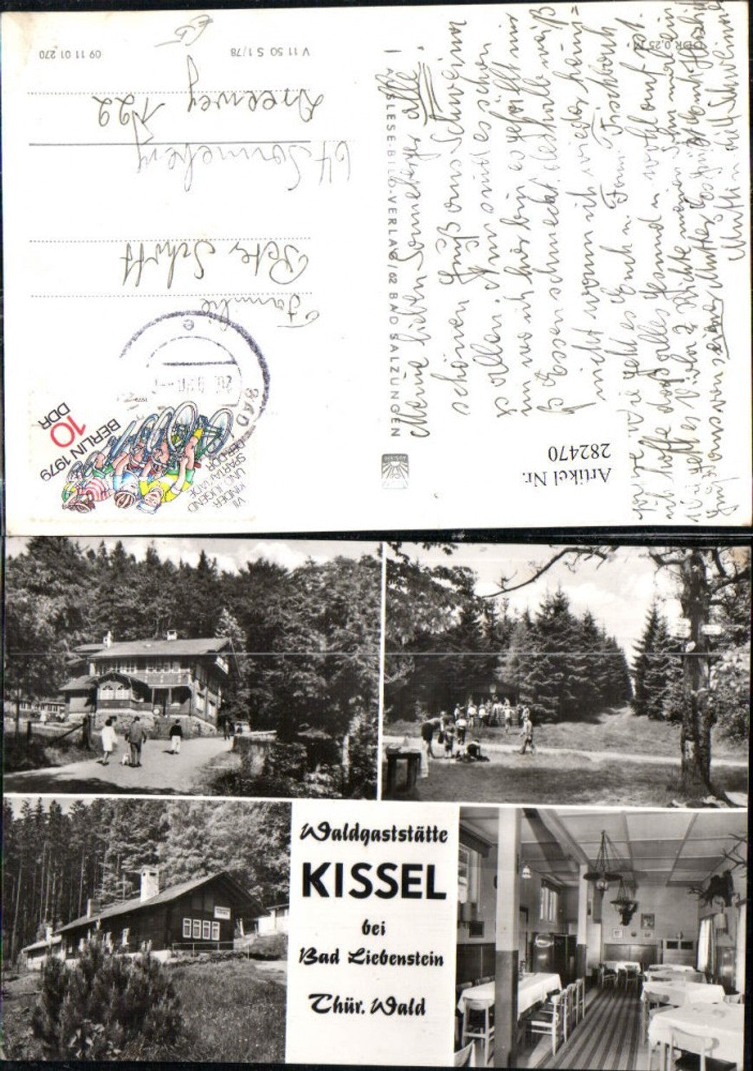 282470,Waldgaststätte Kissel b. Bad Liebenstein Mehrbildkarte