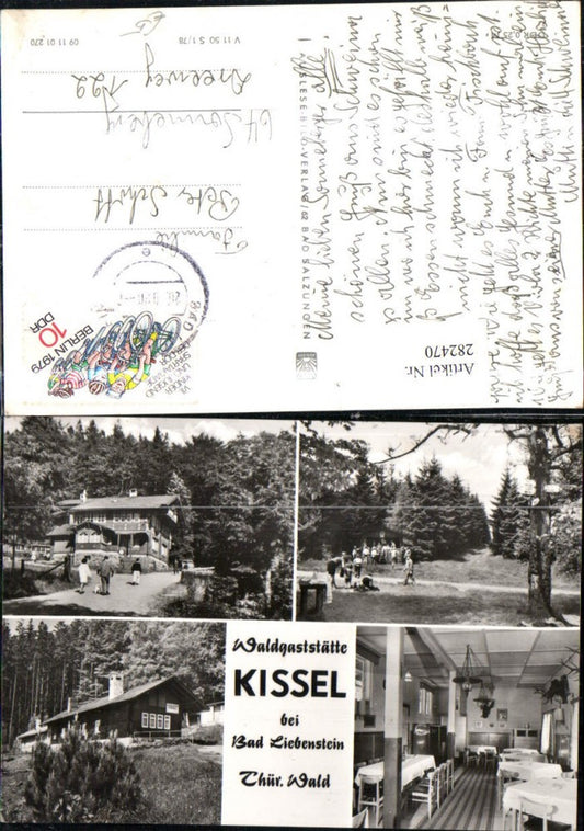 282470,Waldgaststätte Kissel b. Bad Liebenstein Mehrbildkarte