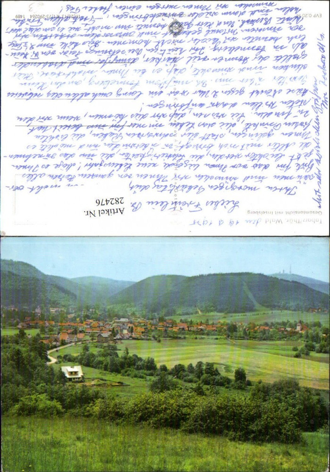 282476, Tabarz Totale m. Inselsberg