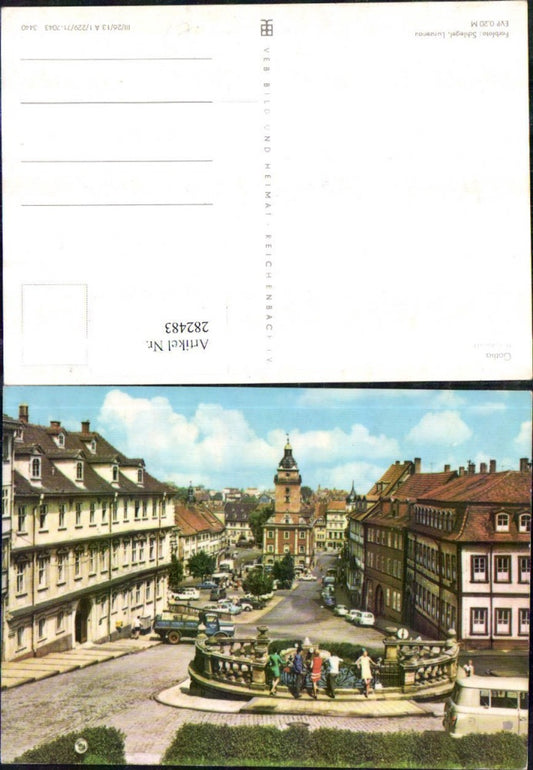 282483,Gotha Hauptmarkt Straßenansicht pub VEB