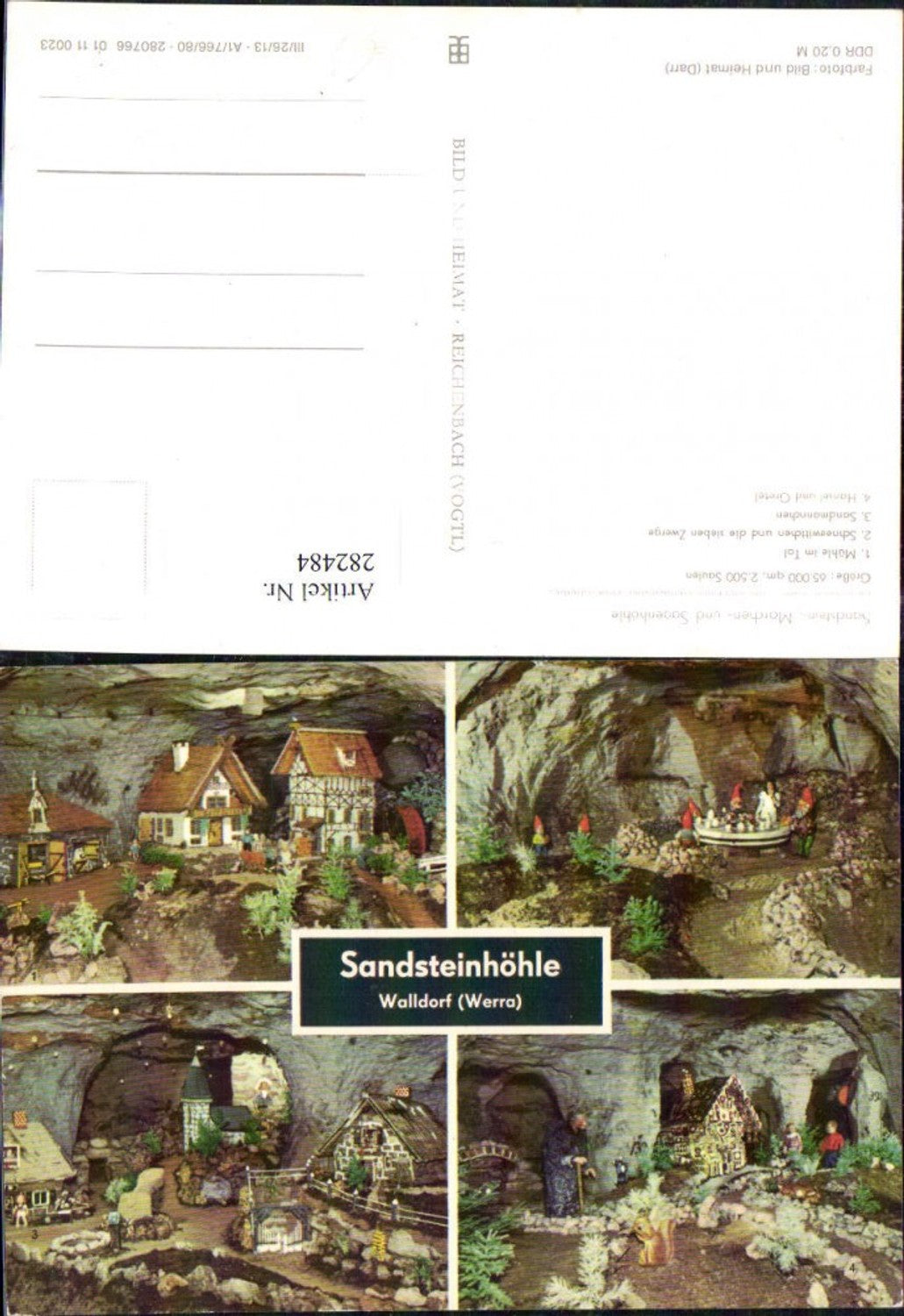282484, Walldorf an der Werra Sandstone Cave Fairy Tales Snow White Sandman Hansel and Gretel Miniature