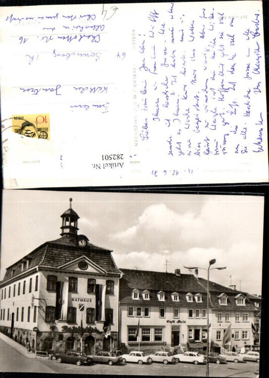 282501,Bad Salzungen Markt Rathaus Cafe Bein