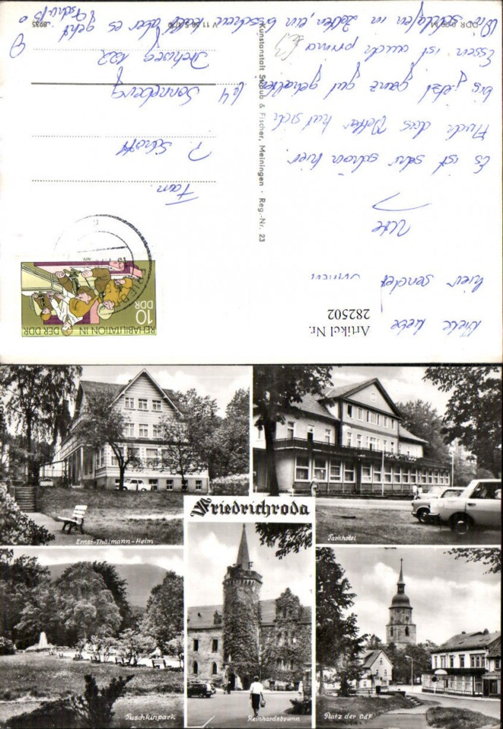 282502, Friedrichroda Parkhotel Platz Park Reinhardsbrunn Schloss Ernst-Thälmann-Heim Multi-view map