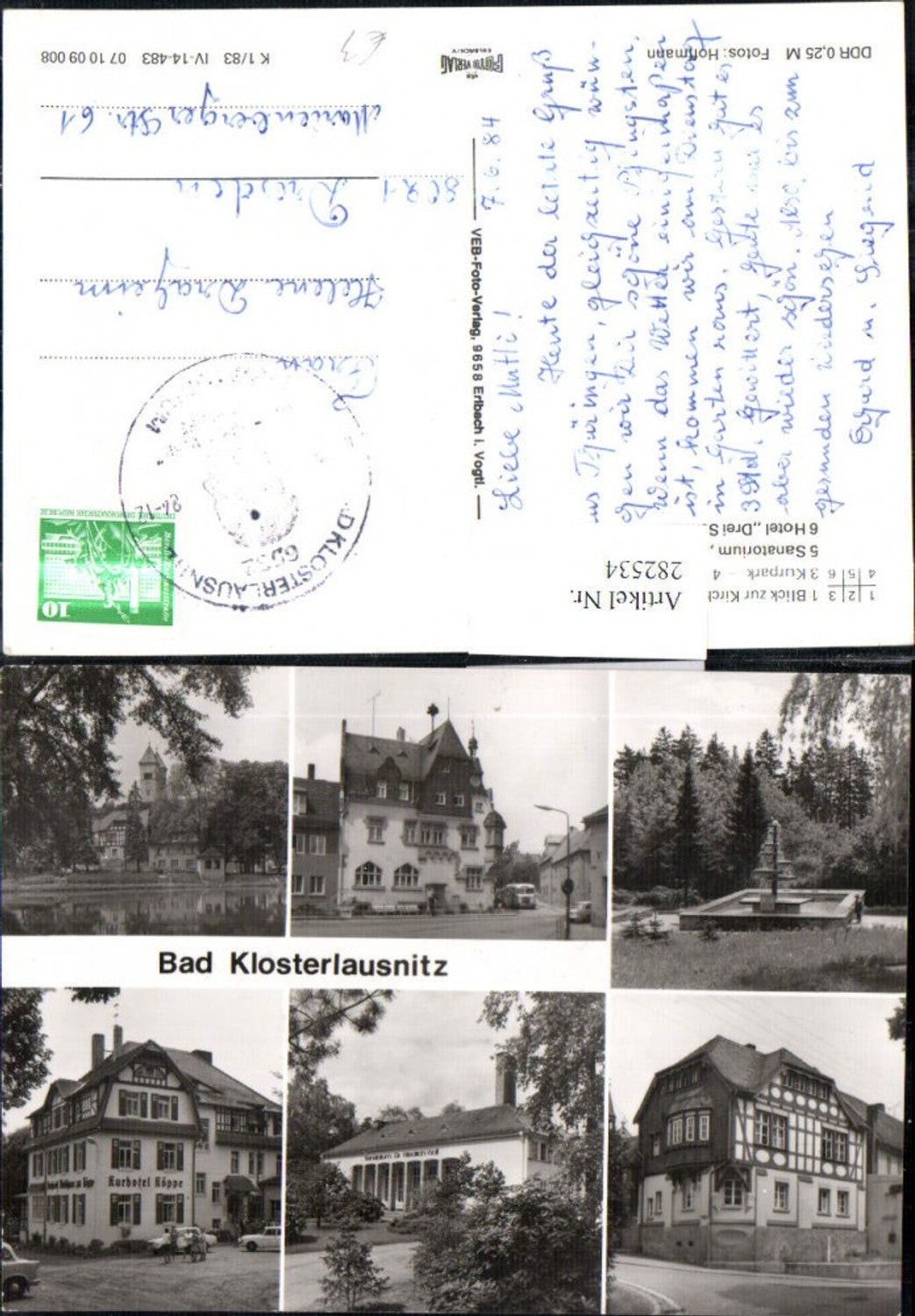 282534, Bad Klosterlausnitz Church Town Hall Spa Park Spa Hotel Köppe Sanatorium Hotel Multi-view map