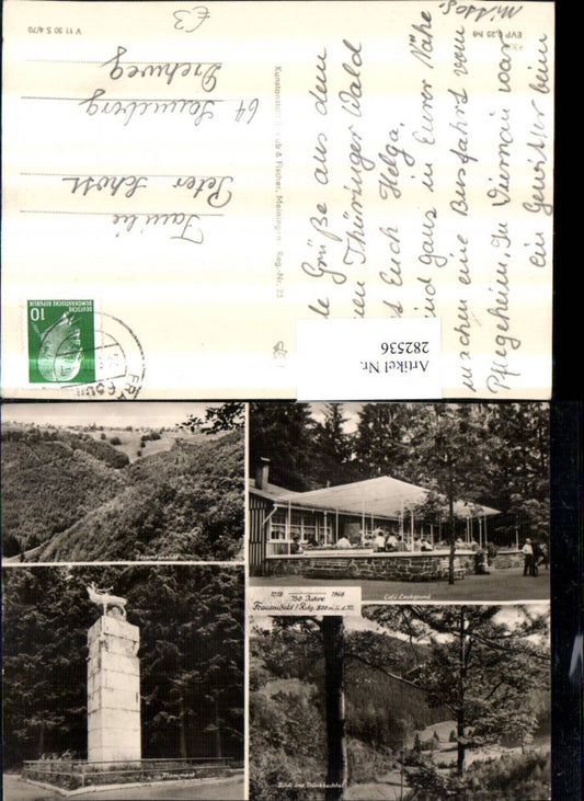 282536,Frauenwald Totale Monument Cafe Lenkgrund Tränkbachtal Mehrbildkarte