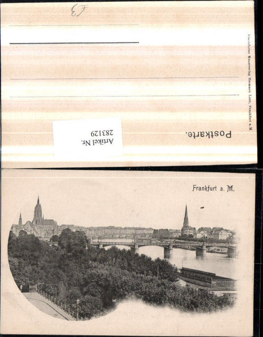 283129,Frankfurt am Main Teilansicht Brücke
