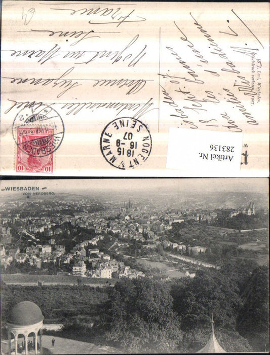 283136,Wiesbaden Totale vom Neroberg Tempel