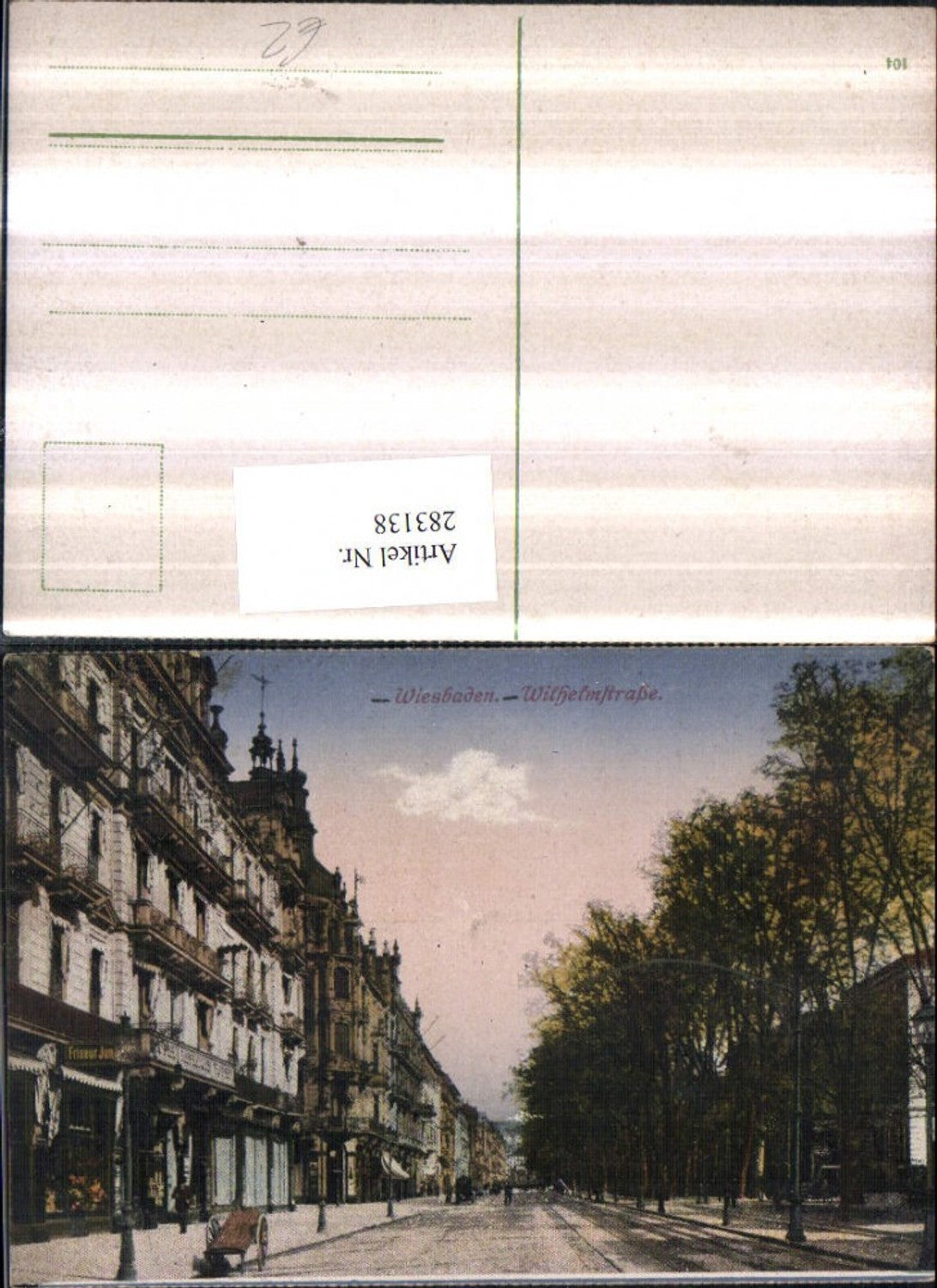 283138,Wiesbaden Wilhelmstraße Straßenansicht Geschäfte