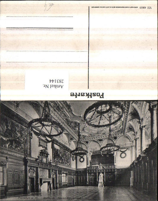 283144,Frankfurt am Main Rathaus Bürgersaal Innenansicht