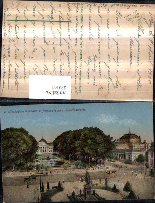 283164,Wiesbaden Kurhaus u. Nassauisches Landestheater Theater Denkmal