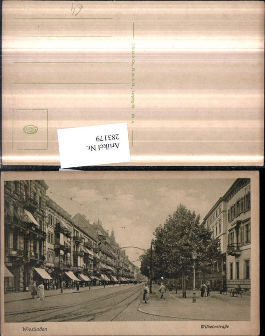 283179,Wiesbaden Wilhelmstraße Straßenansicht Geschäfte