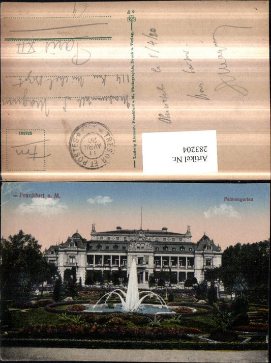 283204,Frankfurt am Main Palmengarten Springbrunnen Gebäude