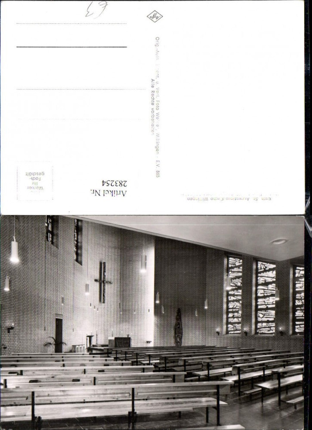 283254,Willingen Katholische St. Augustinus-Kirche Innenansicht
