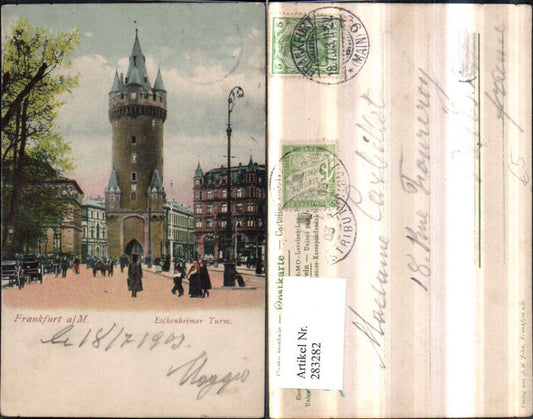 283282,Frankfurt am Main Eschenheimer Turm Straßenansicht
