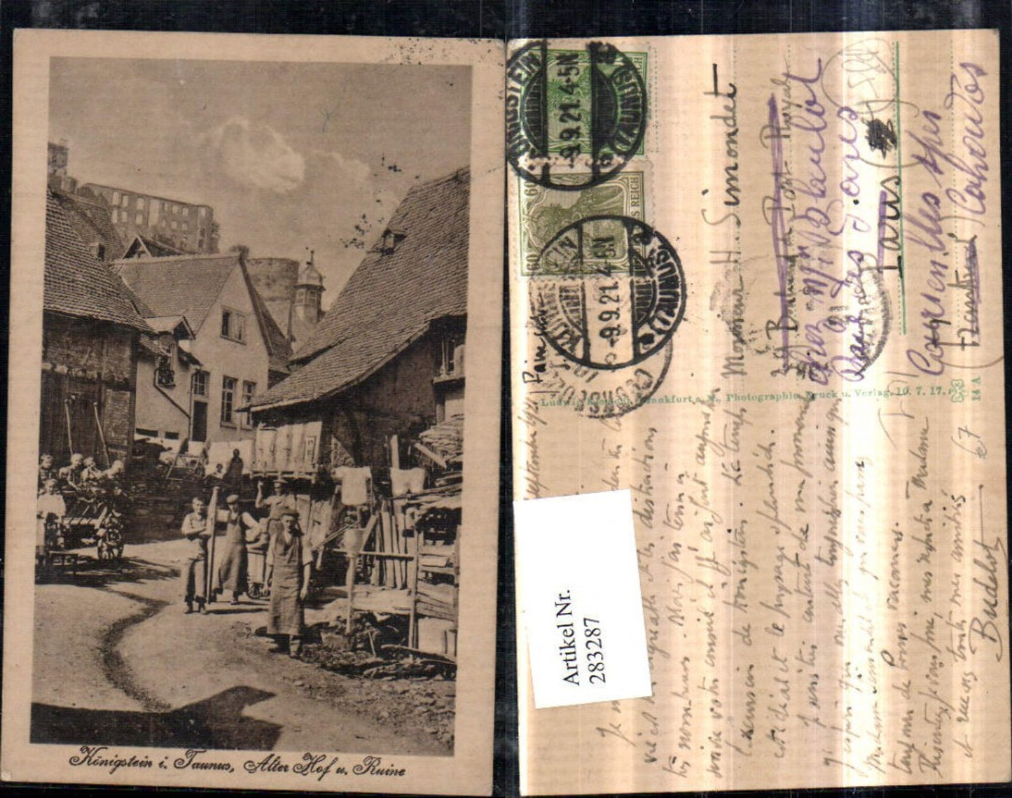 283287,Königstein im Taunus Alter Hof u. Ruine