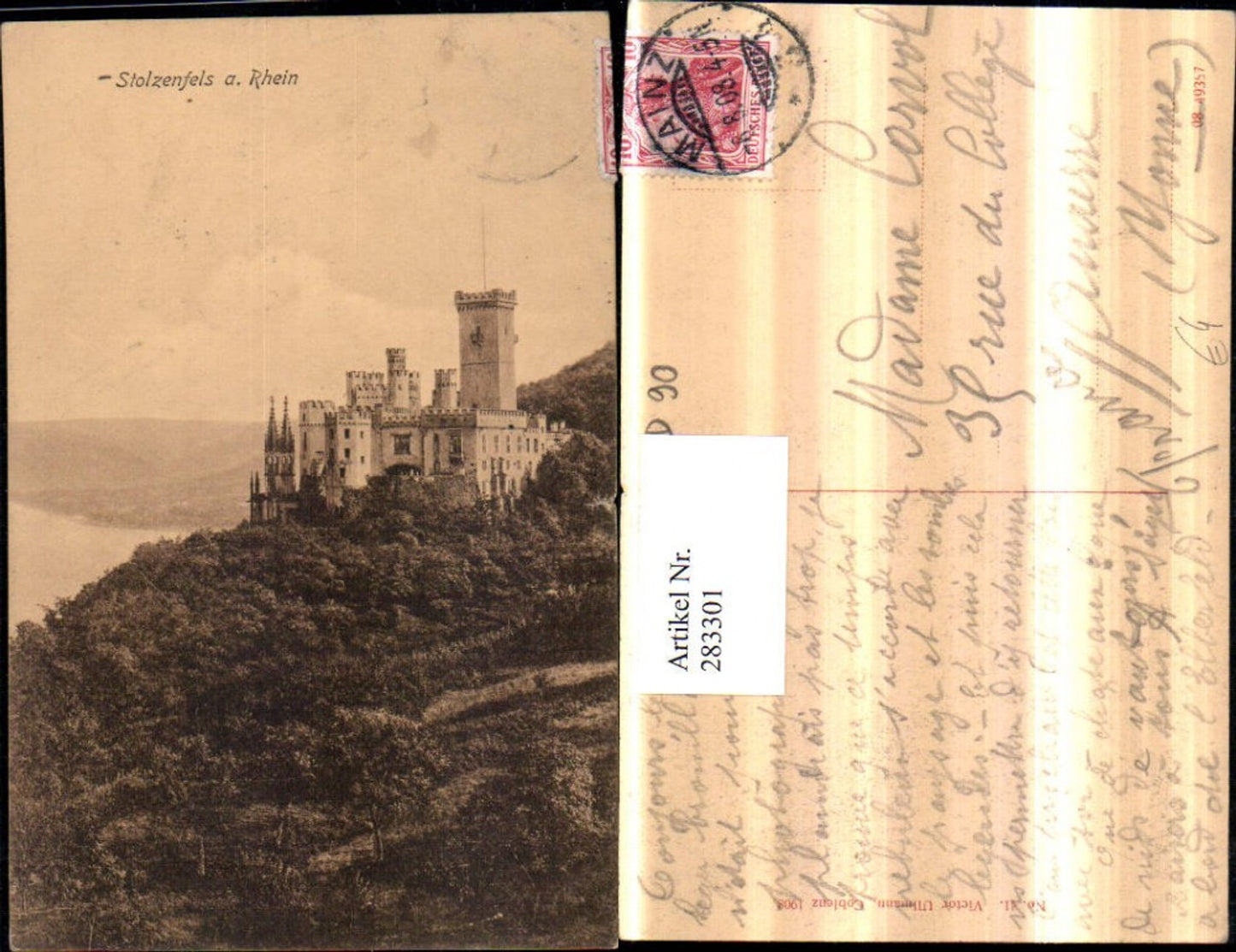 283301,Stolzenfels am Rhein Schloss in Koblenz